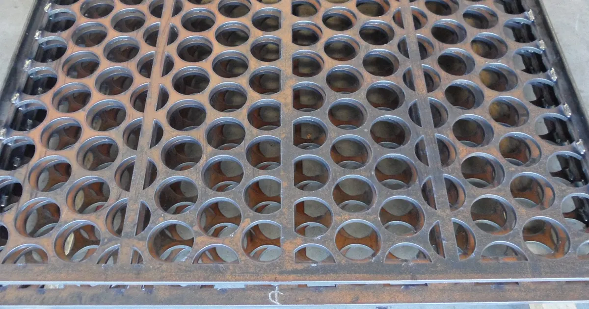 perforated plate screen installation