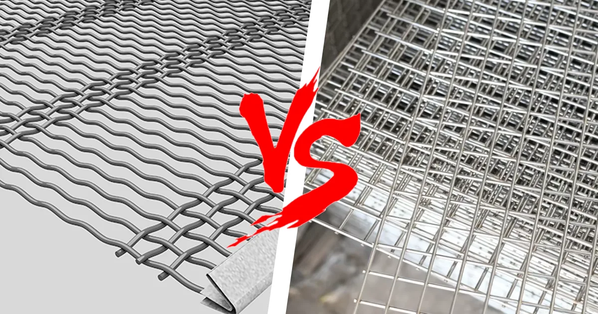 woven wire mesh vs welded wire mesh
