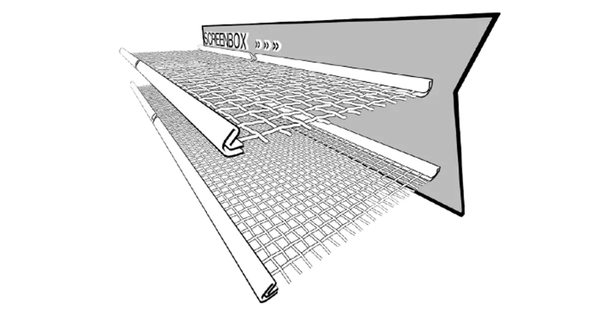 correct tensioning of woven wire screens