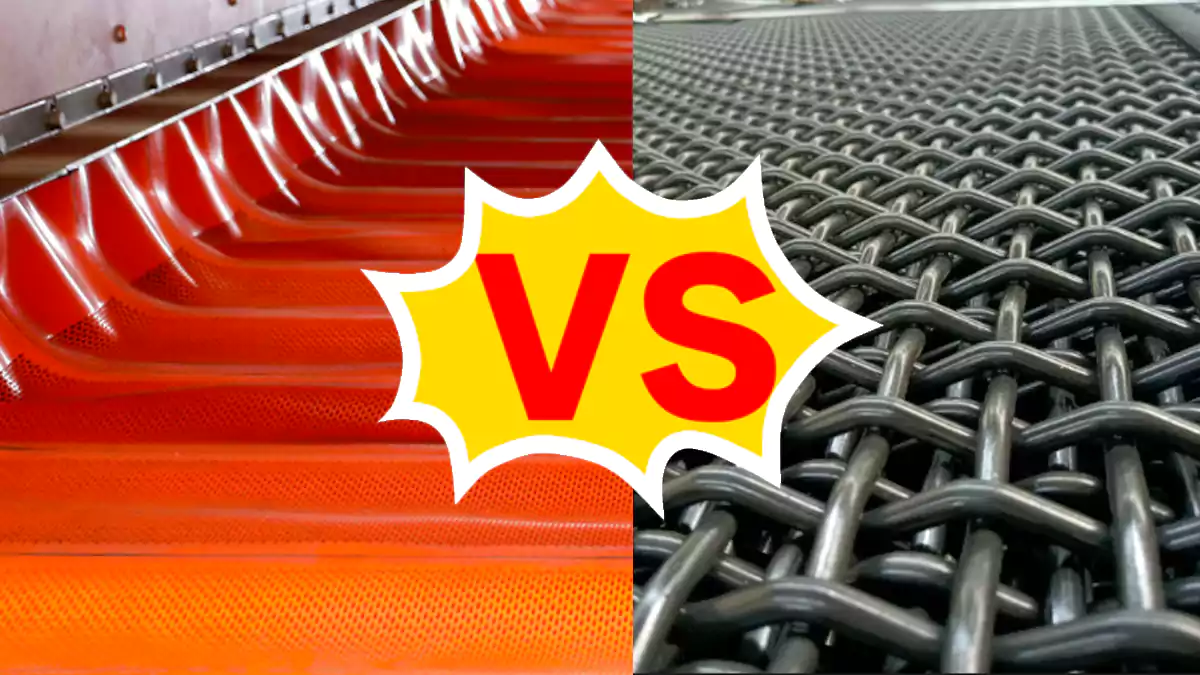 flip flow screens vs woven wire screens