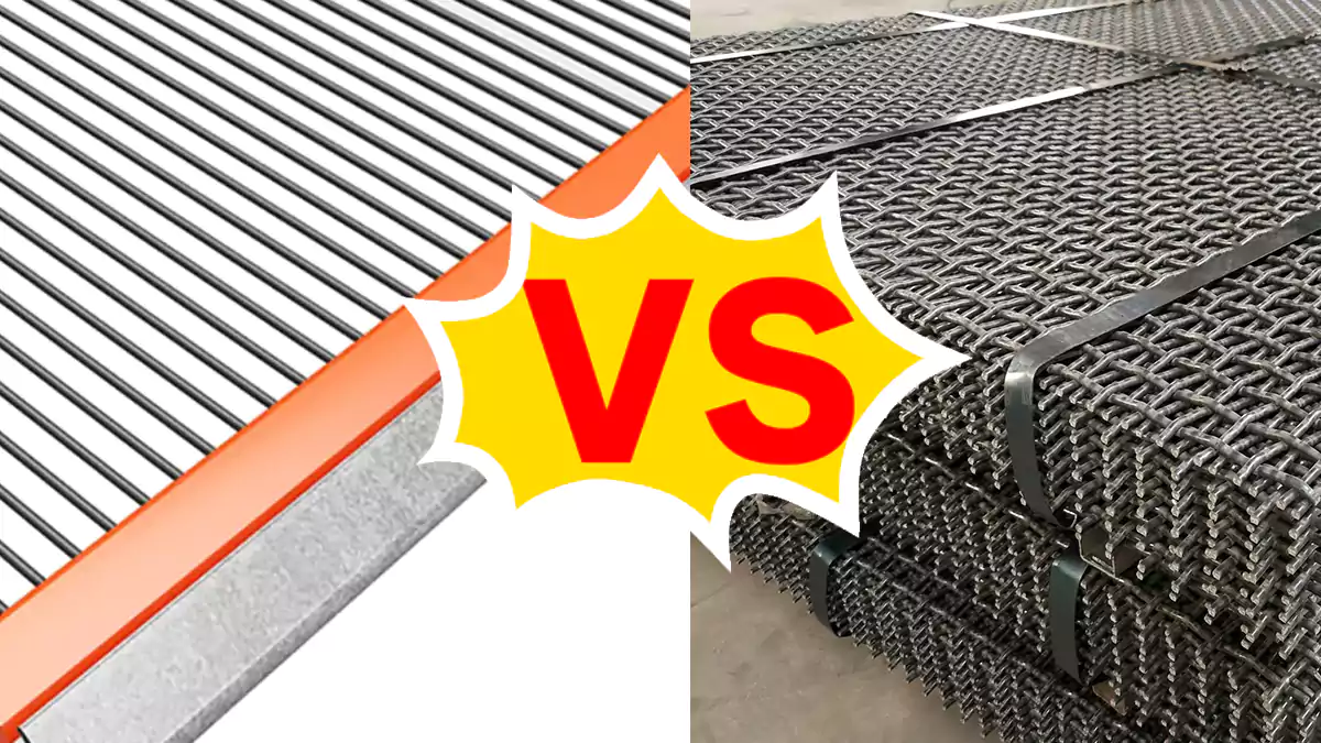 piano wire screens vs woven wire screens
