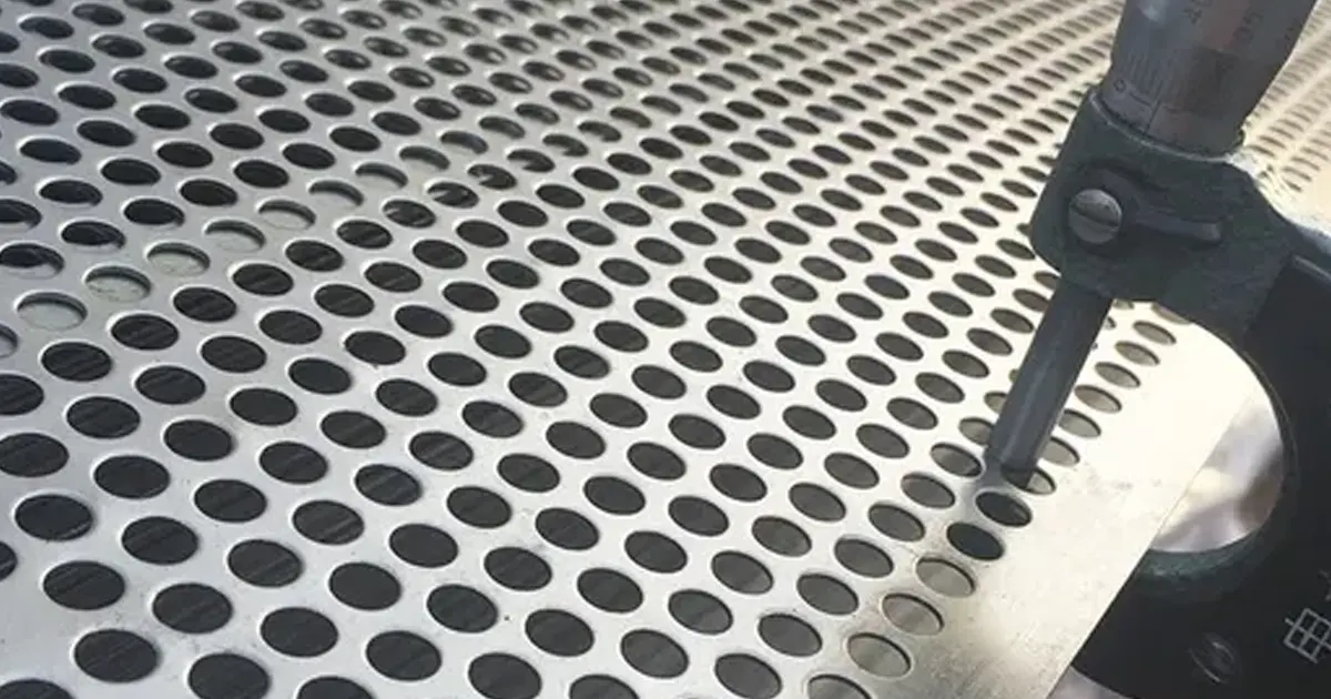 key factors for perforated metal sheet hole size