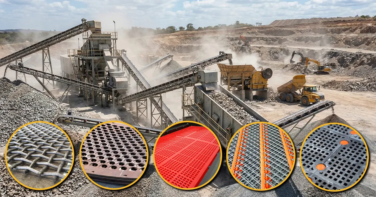 quarry screening how to choose the right screening media