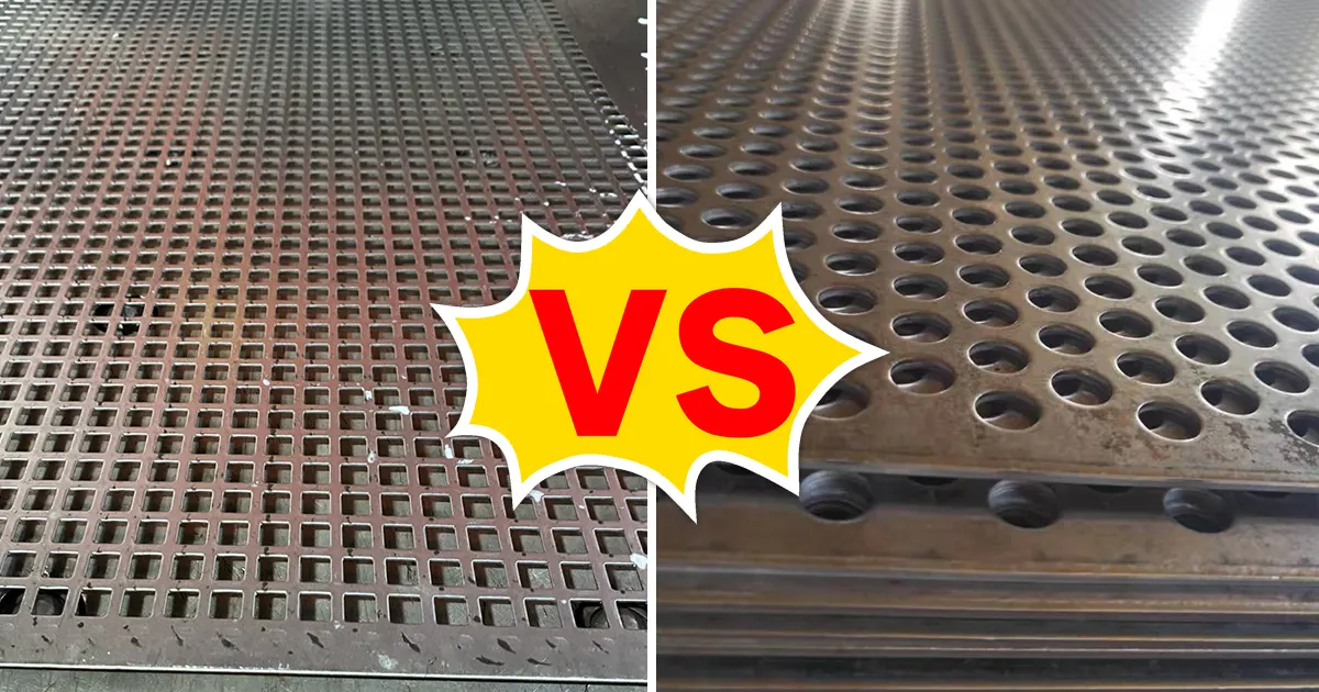round hole vs square hole perforated plate