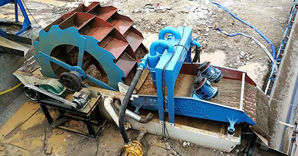 sand washing and dewatering