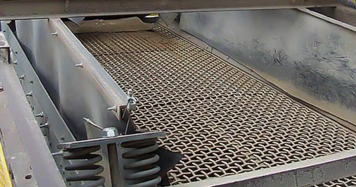 screen media selection for mineral processing