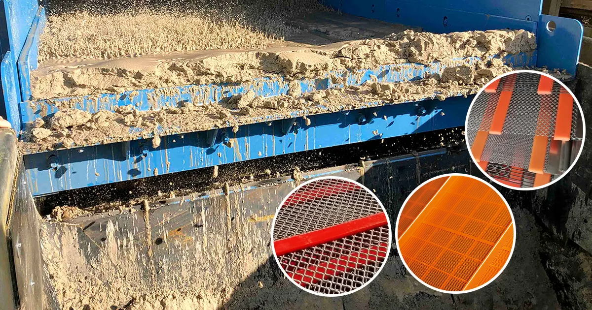 sticky material screening