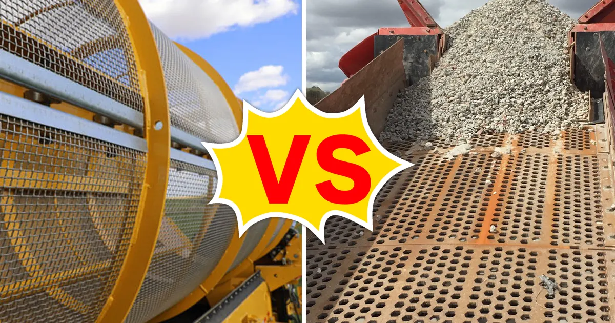 trommel mesh vs trommel punch plate