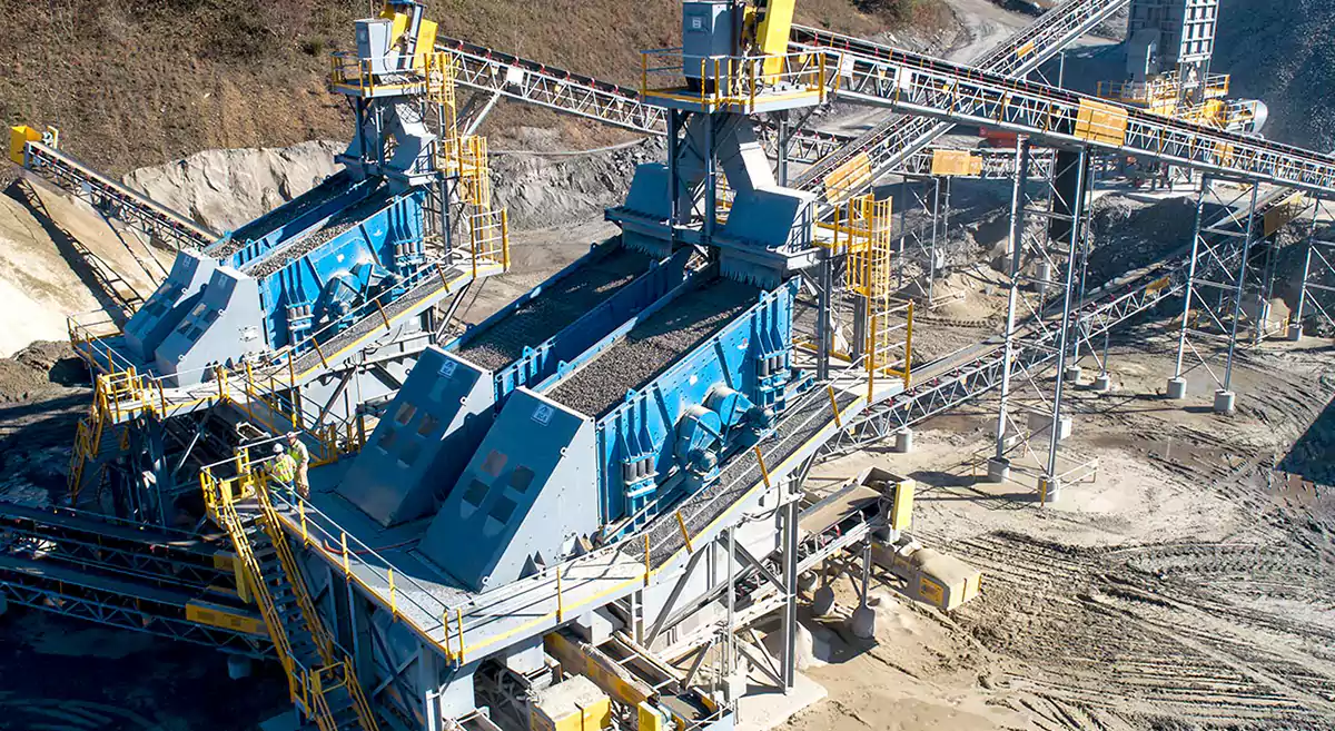 vibrating screen mesh installation