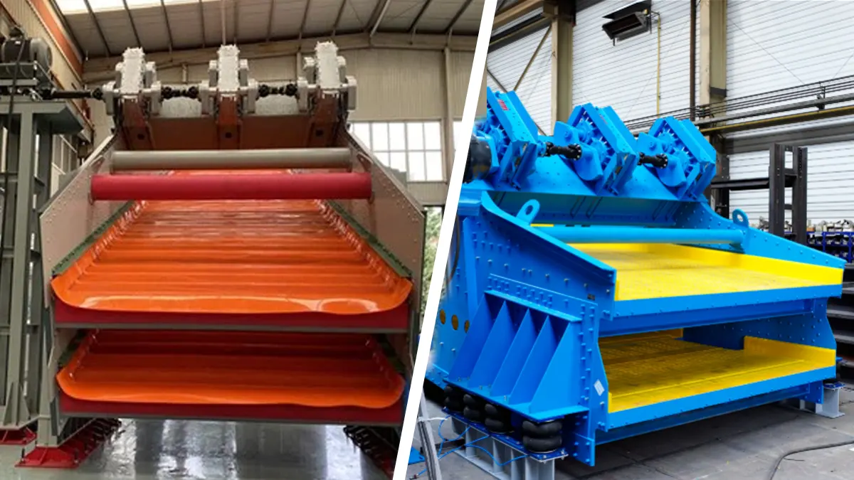 flip flow screen vs linear vibrating screen