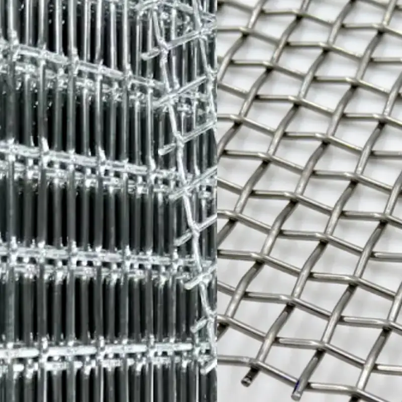 aluminum and stainless steel wire mesh