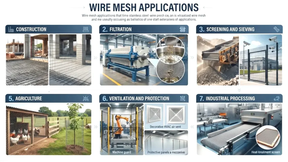 applications of wire mesh