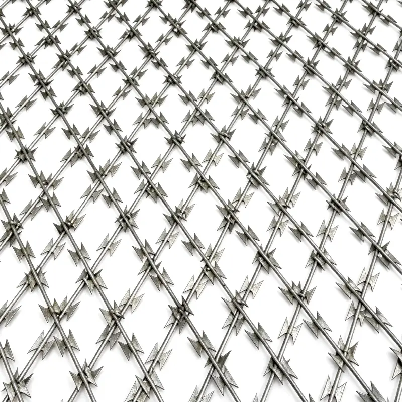 diamond razor wire mesh