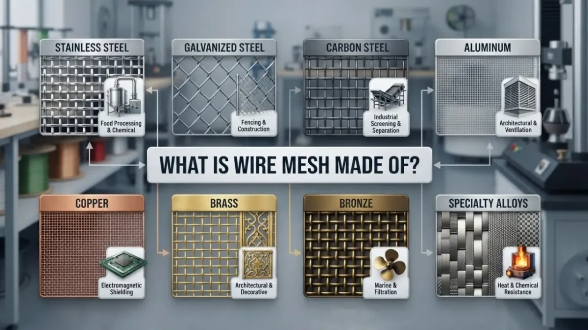 different types wire mesh