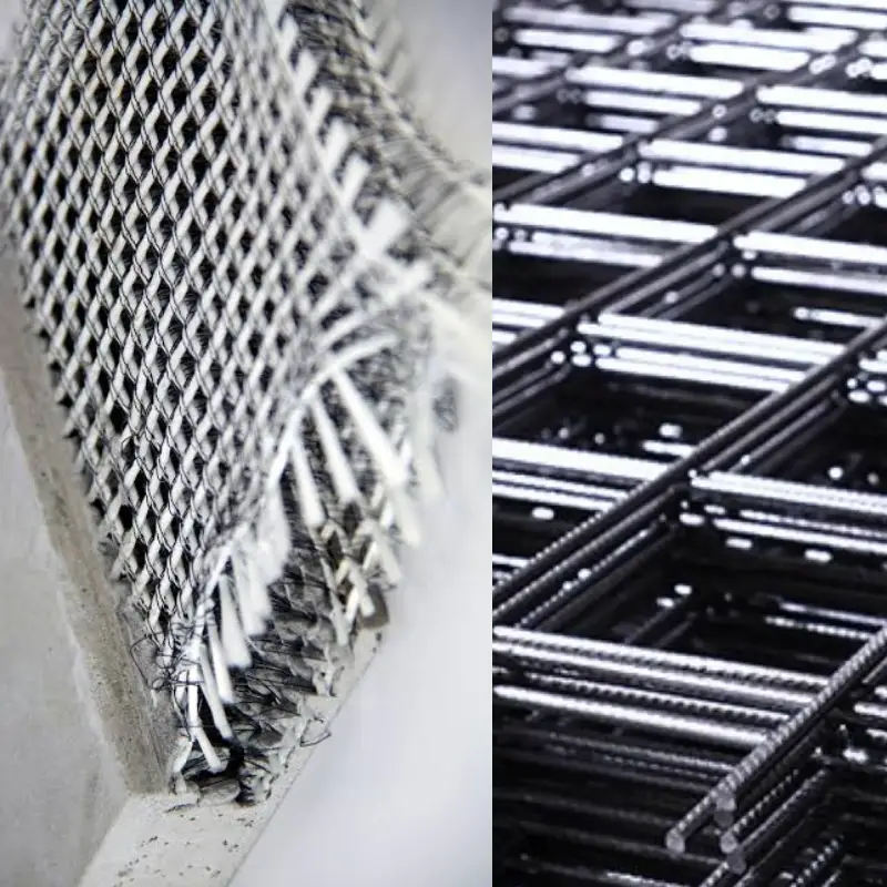 fiber concrete vs wire mesh