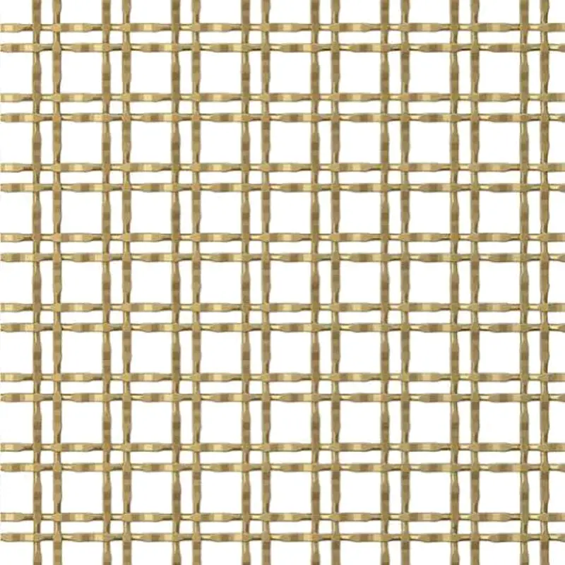 satin brass wire mesh