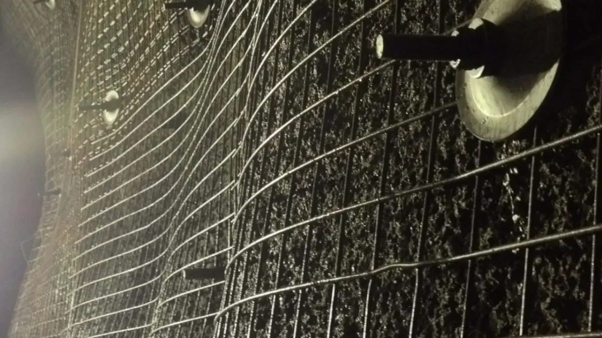 wire mesh in mining