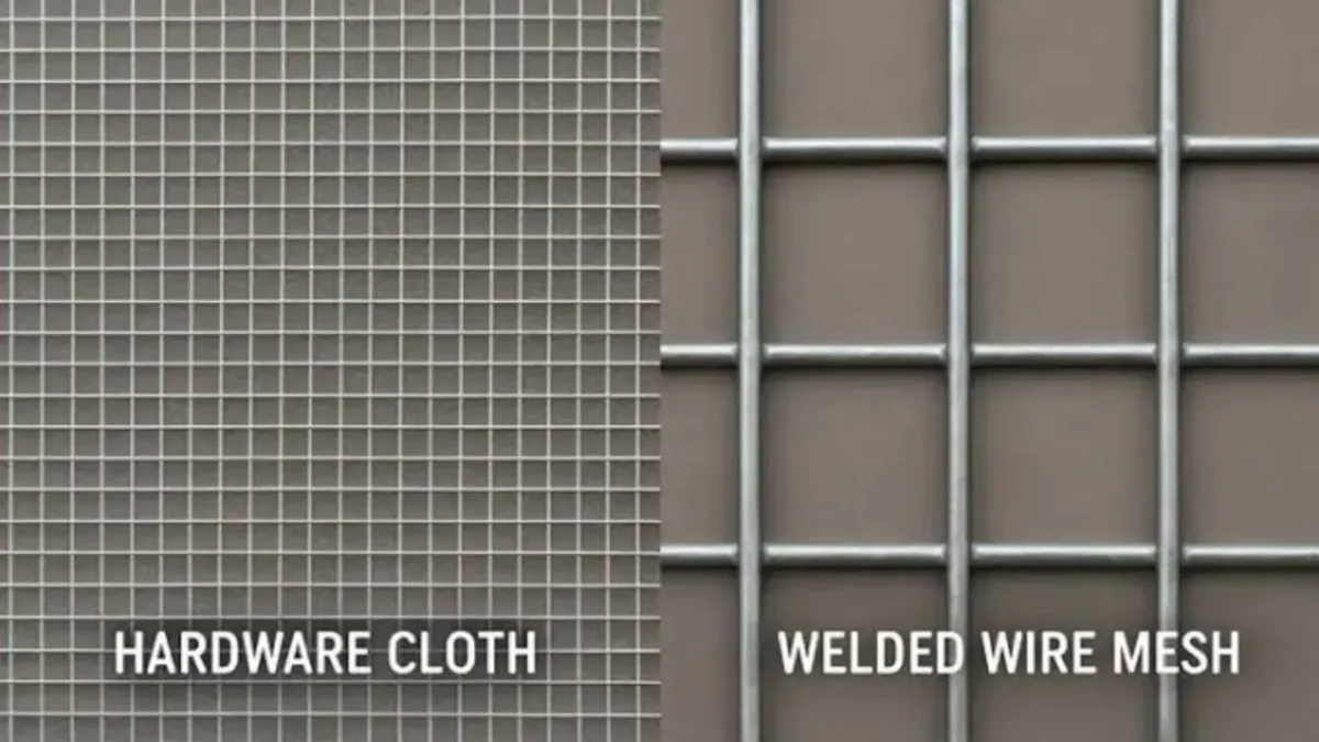 wire mesh vs hardware cloth