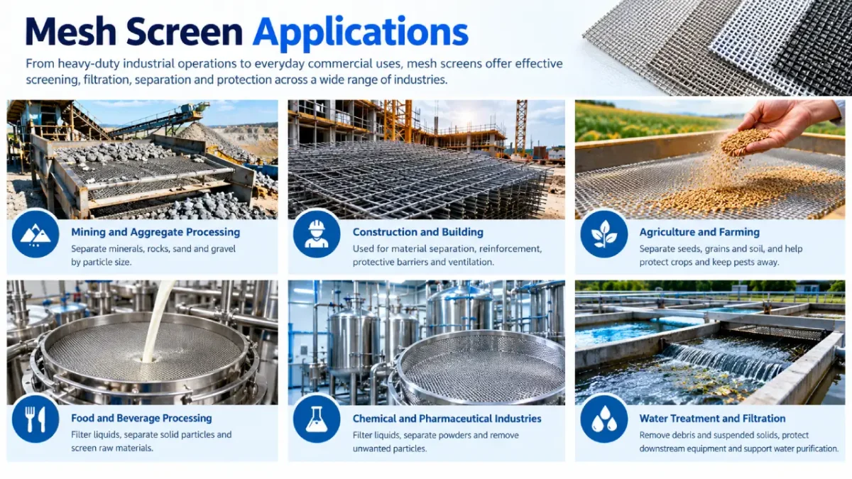 uses of mesh screen